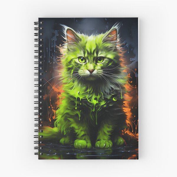 Item preview, Radioactive green kitten designed and sold by Biddakate.