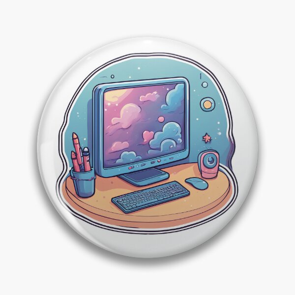 Item preview, Cartoon computer designed and sold by Maths-4-Nerds.