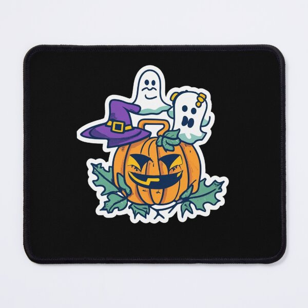 Item preview, Halloween theme with ghost pumpkins and skeletons 2 designed and sold by SketchStyle.