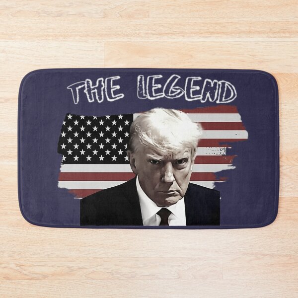Item preview, trump mugshot, maga, trump legend, trump the legend, trump never surrender designed and sold by Aesthetic-Verse.