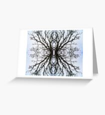 Dark Nature: Reflected Tree Greeting Card