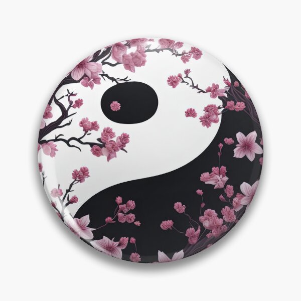 Artikelvorschau, Yin-Yang-Kirschblüten blühen wunderschön entworfen und verkauft von Natcharee.