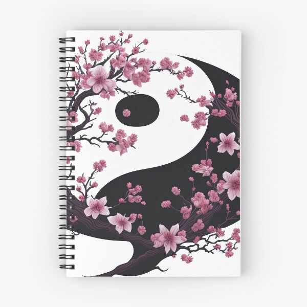 Artikelvorschau, Yin-Yang-Kirschblüten blühen wunderschön entworfen und verkauft von Natcharee.