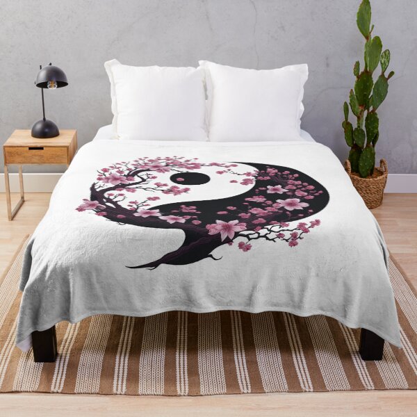 Item preview, Yin Yang cherry blossoms blooming beautifully designed and sold by Natcharee.