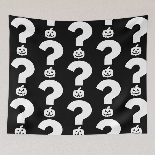 Item preview, question mark halloween pumpkin autumn festival designed and sold by Yellowriversss.
