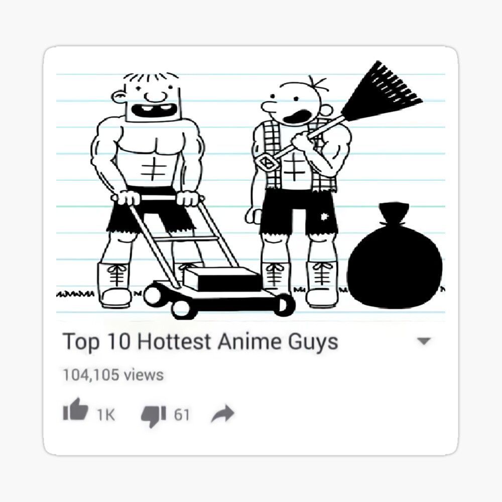 Top 10 Hottest Anime Guys Greg Heffley and Rowley Jefferson