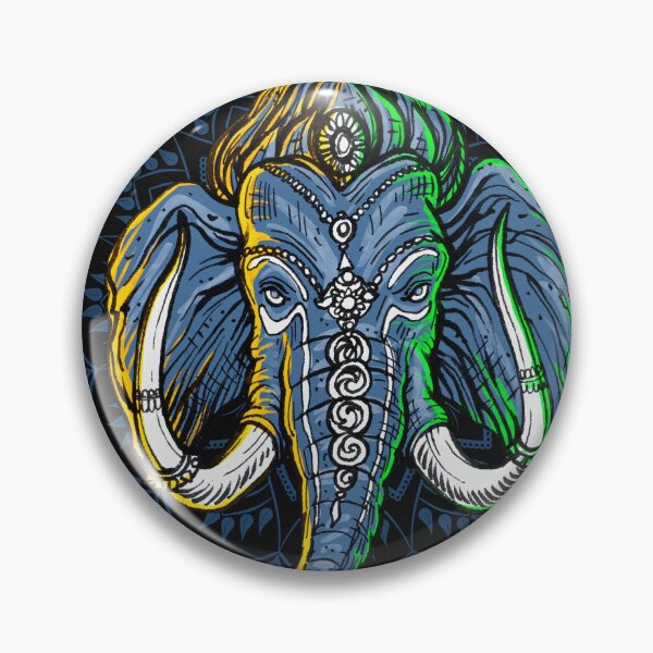 Item preview, Majestic Splendor: A Striking Artwork of an Elephant's Magnificent Face designed and sold by Indianrocks.