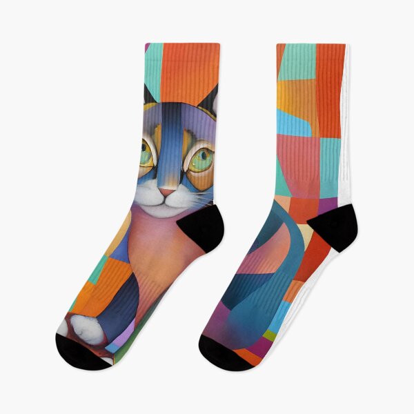 Item preview, Modern Cat Colorful designed and sold by SabyDigitalArt.