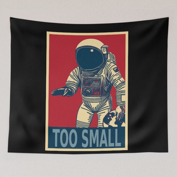 Item preview, Astronaut Showing Too Small Basketball Gesture Funny designed and sold by TrueArtsStore.