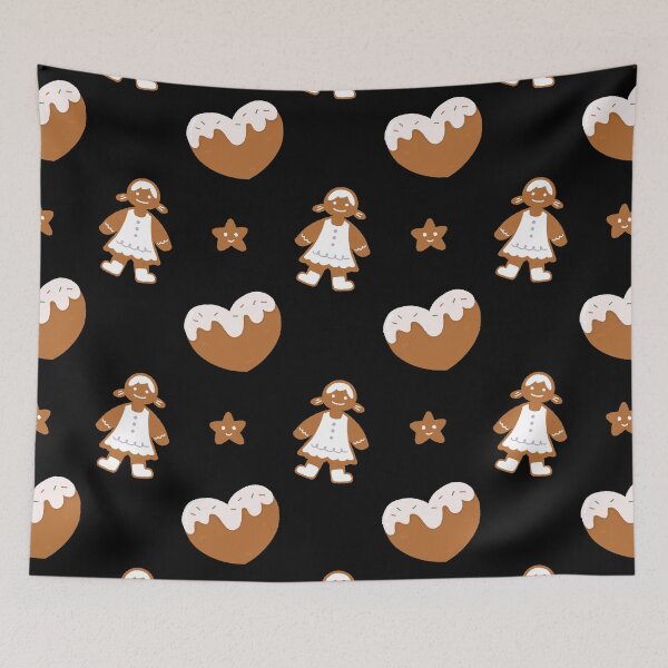 Item preview, Kawaii Cute Christmas Cookie star ginger bread pattern designed and sold by TNwandesignart.