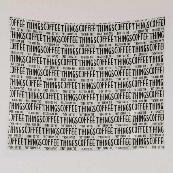 Item preview, First I Drink The Coffee, Then I Do The Things - Coffee Quote designed and sold by Wangnitokoto.