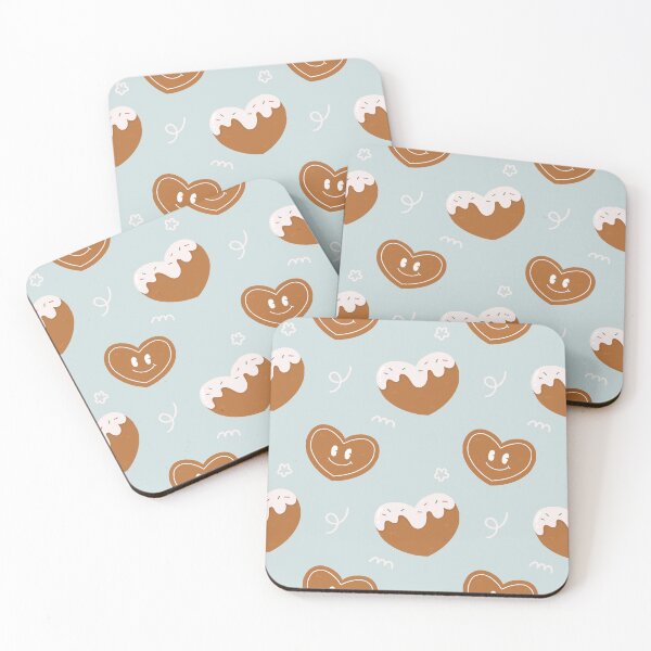 Item preview,  Kawaii Cute Christmas Cookie heart ginger bread pattern designed and sold by TNwandesignart.