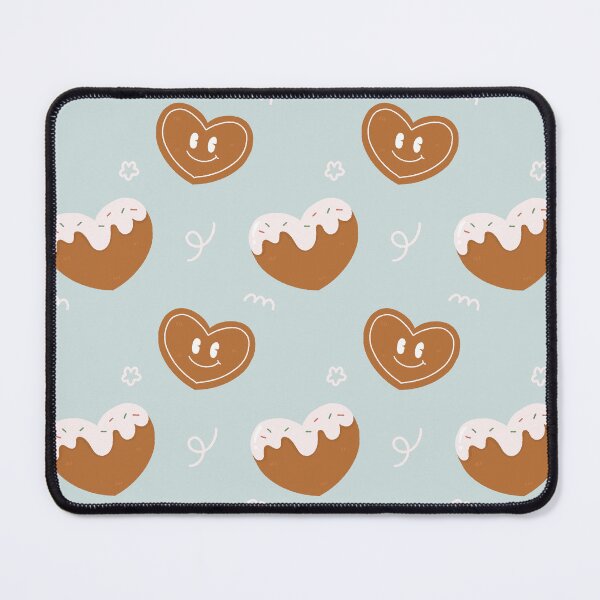 Item preview, Kawaii Cute Christmas Cookie heart ginger bread pattern designed and sold by TNwandesignart.