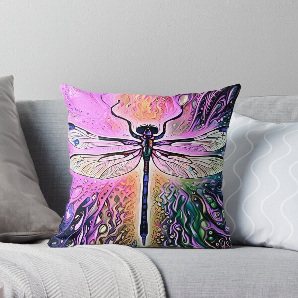 Item preview, Dragonfly Stained Glass Cartoon designed and sold by druidwolfart.
