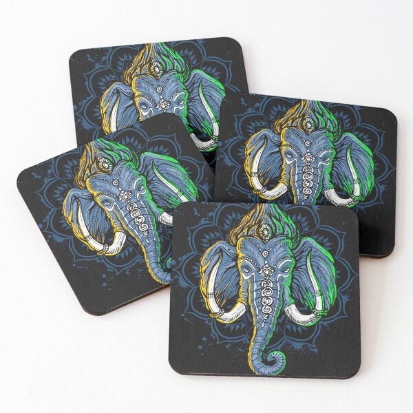 Item preview, Majestic Splendor: A Striking Artwork of an Elephant's Magnificent Face designed and sold by Indianrocks.
