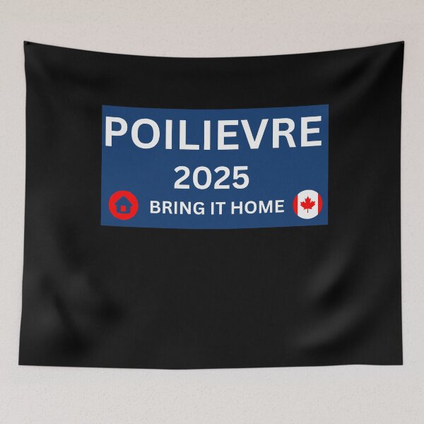 Item preview, Pierre Poilievre Flag Bring It Home 2025 designed and sold by ANNINOART ⭐⭐⭐⭐⭐.