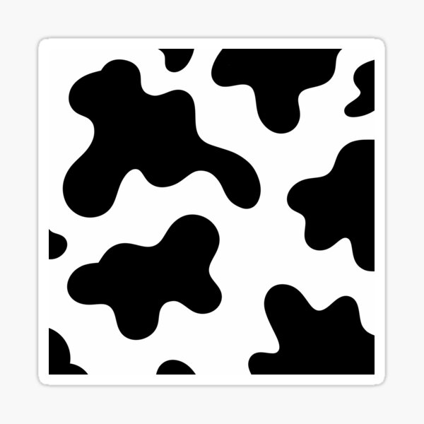 cow print Sticker for Sale by jennaiscooler