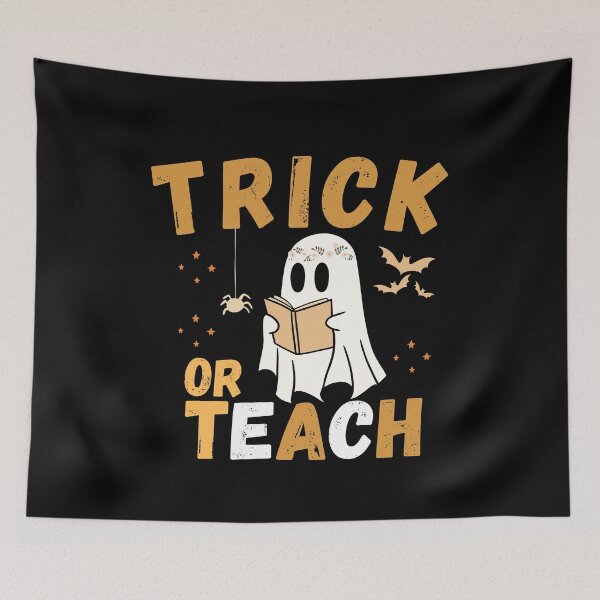 Item preview, Trick Or Teach Cute Halloween Teacher designed and sold by Luckyart5.