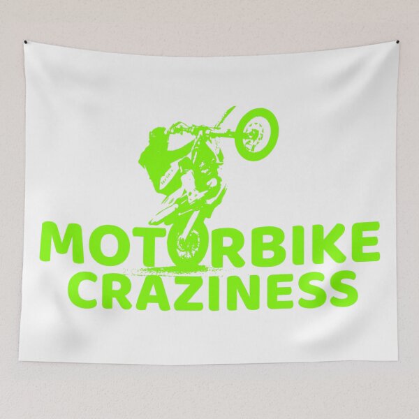 Item preview, Motorbike Craziness Logo - Green designed and sold by MCYouTube.