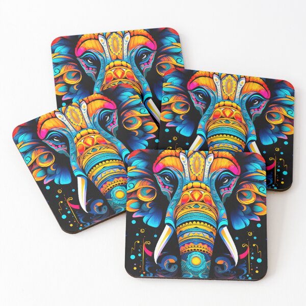 Item preview, Majestic Splendor: A Striking Artwork of an Elephant's Magnificent Face designed and sold by Indianrocks.