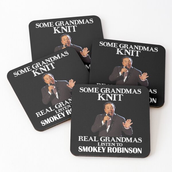 Item preview, Some Grandmas Knit Real Grandmas Listen to Smokey Rnb Robinson designed and sold by BrownDawne.