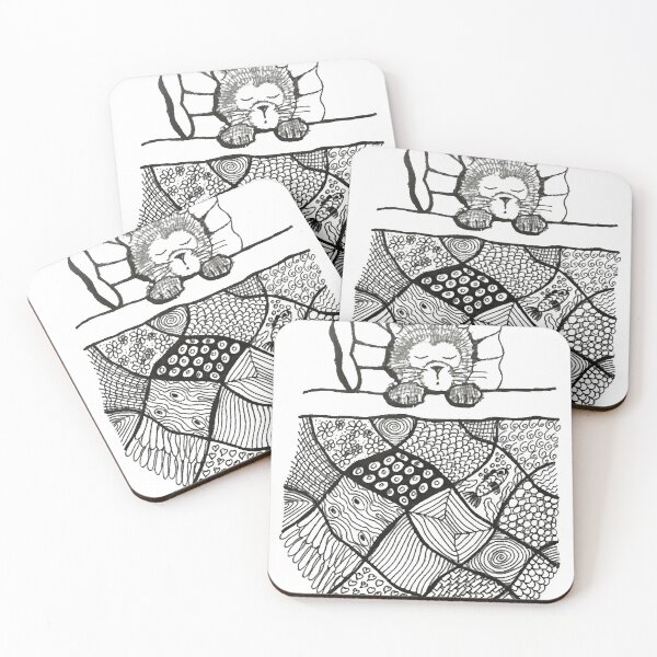 Item preview, Cat in bed designed and sold by glostonsandra.