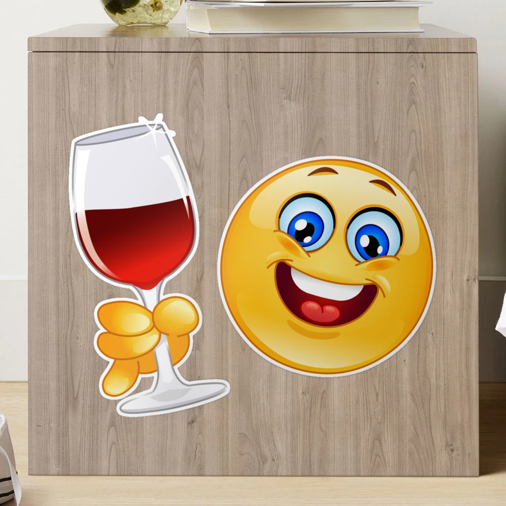 Wine Emoji Stickers for Sale