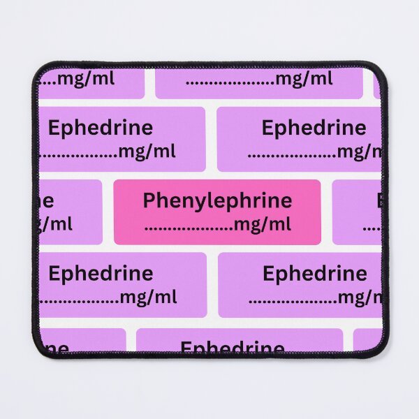 Item preview, Anesthesia Label Pink for Anesthetist  designed and sold by The Remi Reserve.