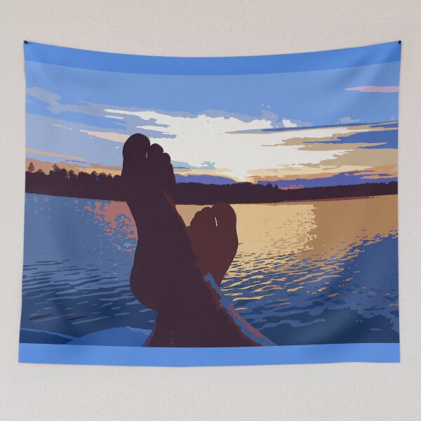 Item preview, Feet in relaxation on sunset. designed and sold by Bradipino.