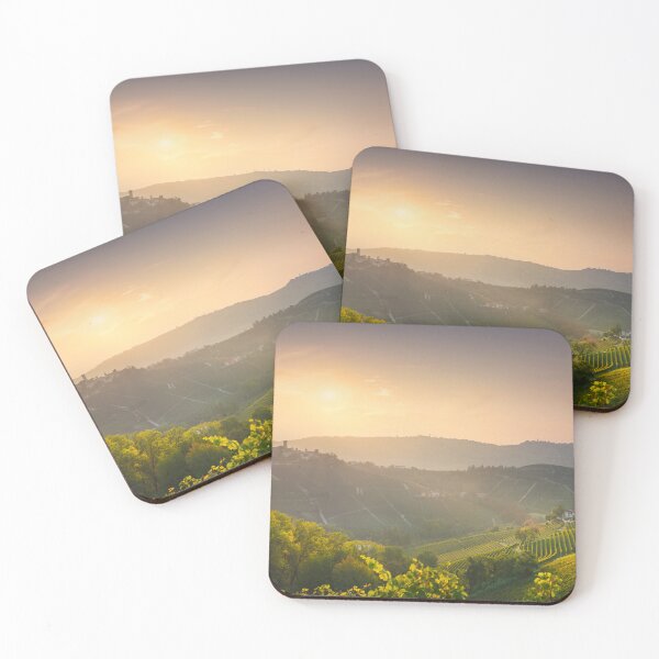Item preview, Langhe vineyards and Castiglione Falletto village. Italy designed and sold by Stefano Orazzini.