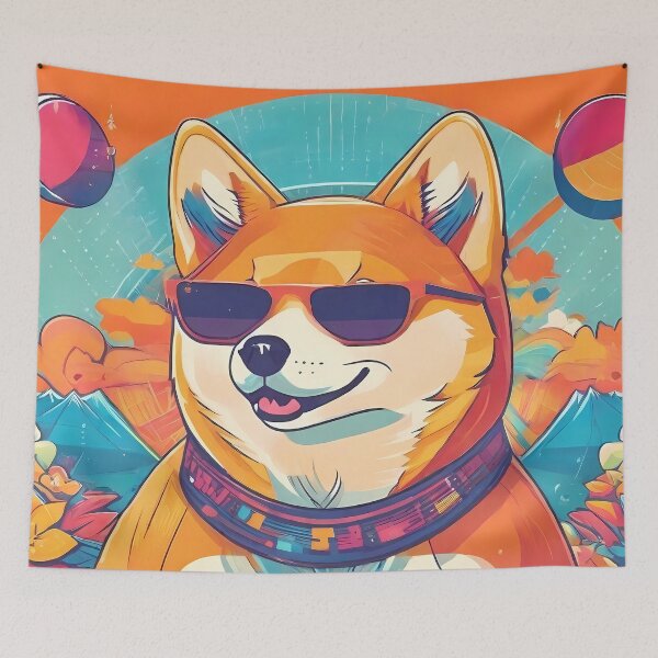 Item preview, Shiba Inu Hipster designed and sold by purrfect pattern.