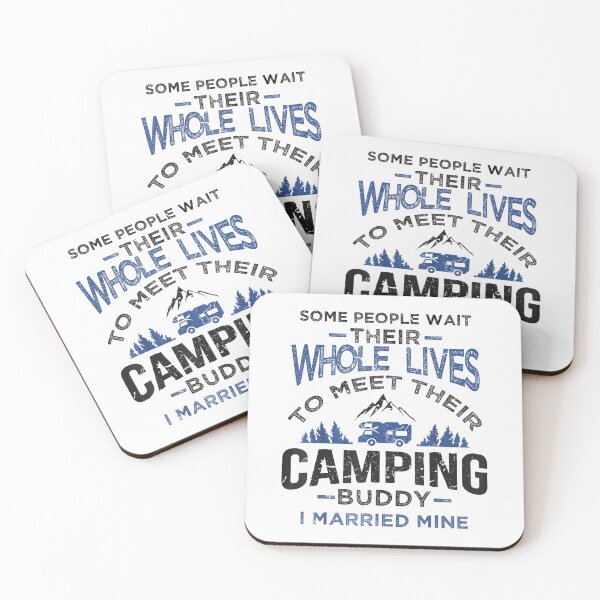 Item preview, Cool I Married My Camping Buddy  Funny Camper Couple Gift  designed and sold by SoniaDraper.