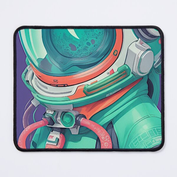 Item preview, The print-ready vector art features a vibrant graffiti style illustration of a squid wearing a space suit.   designed and sold by Best-Art-32.