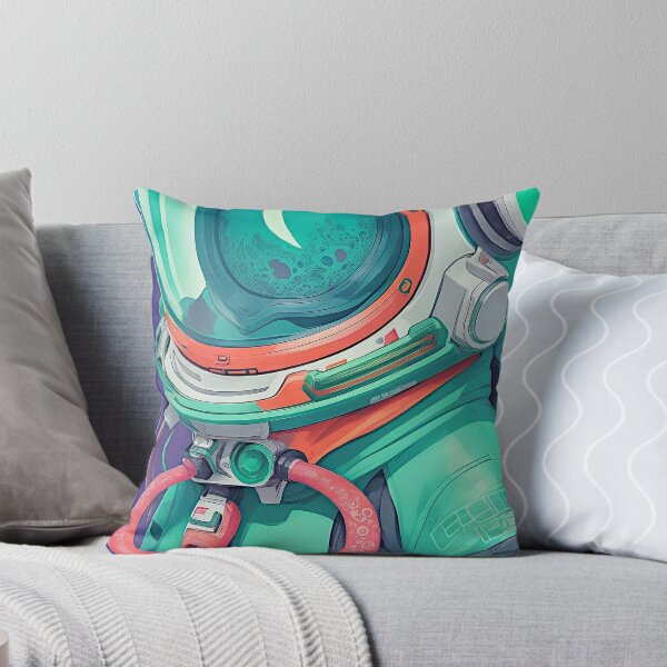 Item preview, The print-ready vector art features a vibrant graffiti style illustration of a squid wearing a space suit.   designed and sold by Best-Art-32.