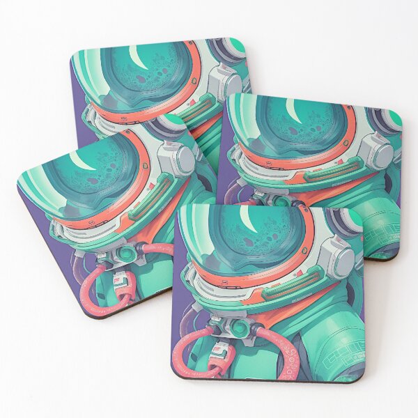 Item preview, The print-ready vector art features a vibrant graffiti style illustration of a squid wearing a space suit.   designed and sold by Best-Art-32.