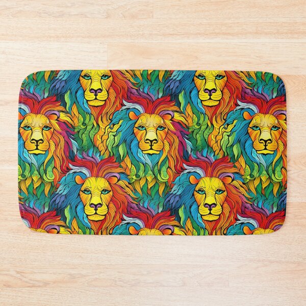 Item preview, Lion Pattern #1 Abstract Colourful designed and sold by ARTficiallyAnon.