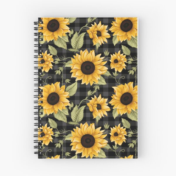 Item preview, Patrón de girasoles a cuadros designed and sold by GoDesign1.