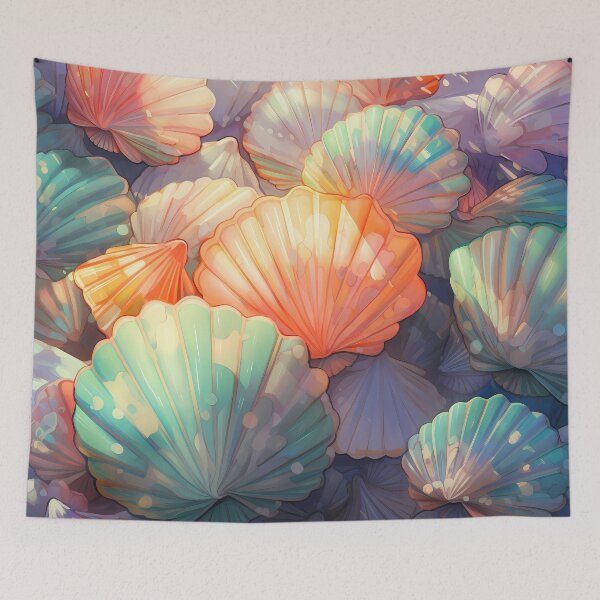 Item preview, Sunlit Treasures, Beautiful Seashell Pattern  designed and sold by Faellery.