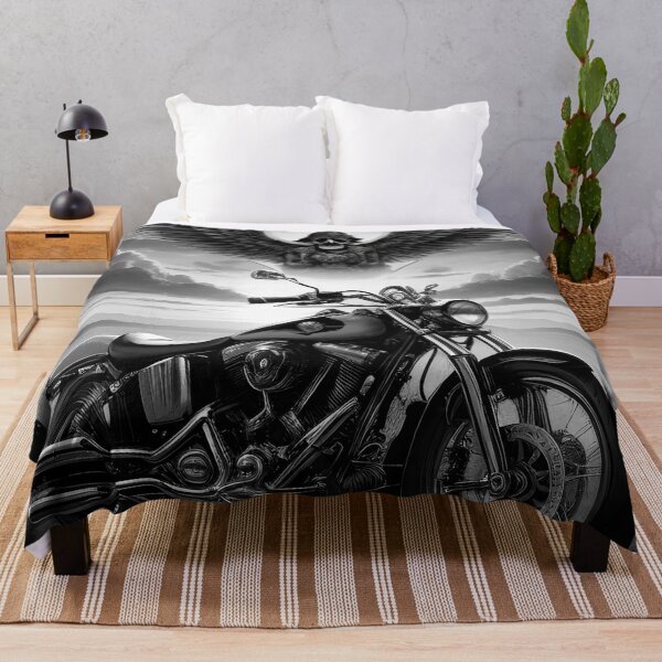 Item preview, Monochrome Motorcycle Silhouette at Sunset designed and sold by Ceemko's Vintage Corner.