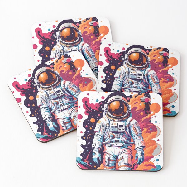 Item preview, astronaut , galaxy background, space , stars ,universe designed and sold by ratchawoot.