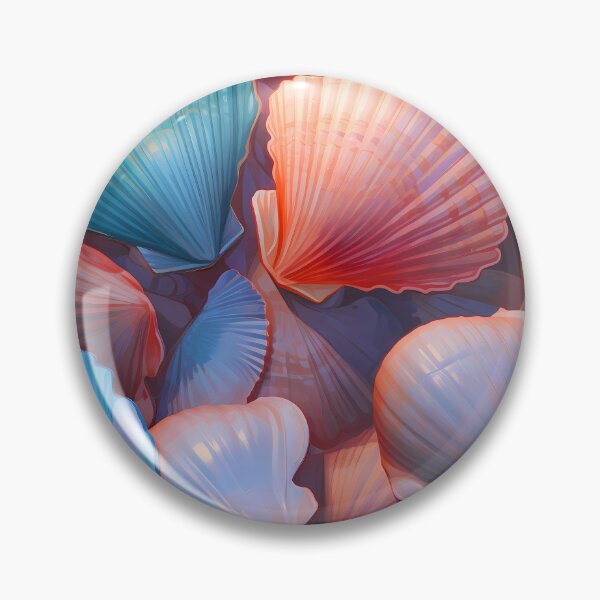 Item preview, Whispers of the Sea, Seashell Pattern in Pastel Colors designed and sold by Faellery.