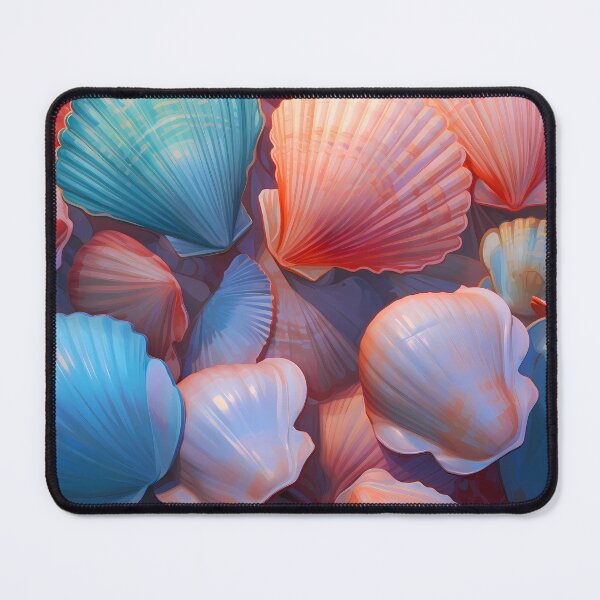 Item preview, Whispers of the Sea, Seashell Pattern in Pastel Colors designed and sold by Faellery.