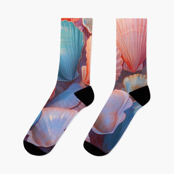 Item preview, Whispers of the Sea, Seashell Pattern in Pastel Colors designed and sold by Faellery.