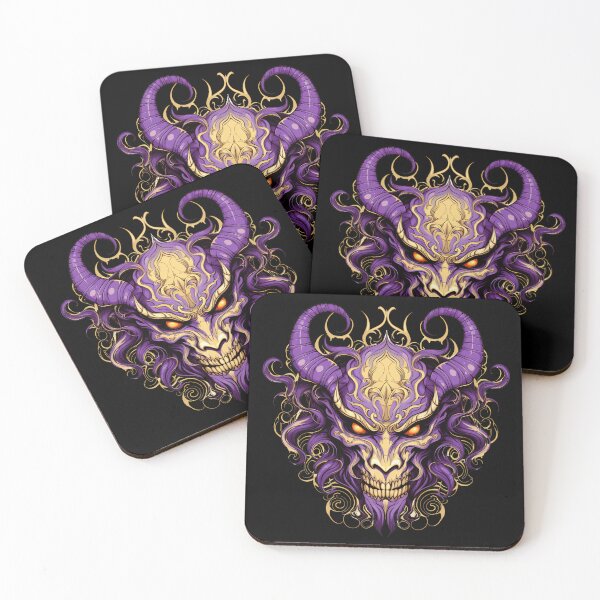 Item preview, Purple Gothic Demon Horned Skull designed and sold by Sturdust.