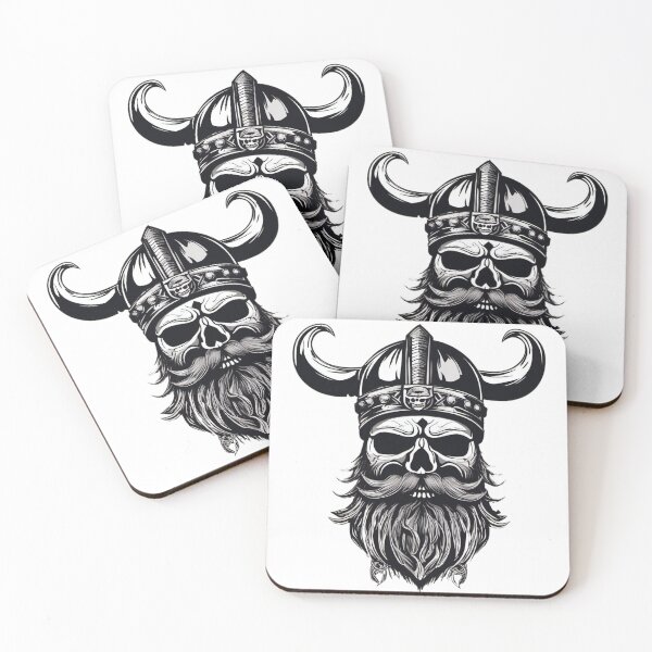 Item preview, Skull in Viking helmet  designed and sold by Elegant Edge.