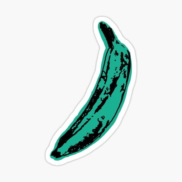 Warhol Banana (vert) Sticker