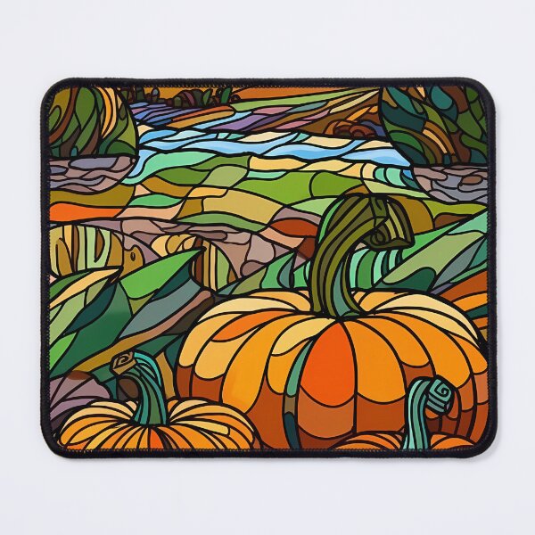 Item preview, Pumpkin field Stained-glass Fall Rustic designed and sold by octoboobs.