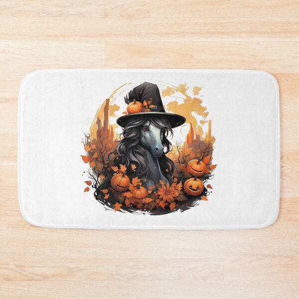 Item preview, HALLOWEEN CUTE WITCH HORSE AND PUMPKINS designed and sold by Hiszpanka.