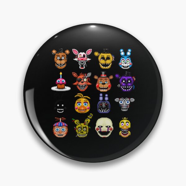 Item preview, Five Nights at Freddy's - Pixel art - Multiple Characters designed and sold by GEEKsomniac.
