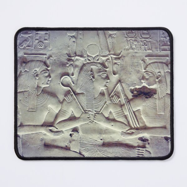 Item preview, Pharaoh, goddess Mut, hieroglyphics, ancient Egypt vintage photography designed and sold by art-of-egypt.